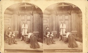 Bebek Ölümü, İsveç Bölümü, Sergi başlığından: İsveçlilerin ev yaşamından sahneler, Sergi #na, Ana Sergi Binası, Bina, 1876 (stereoskopik baskı)