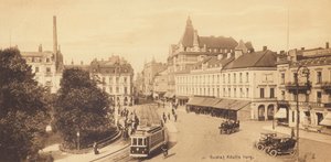 Malmö: Gustaf Adolfs torg (b/w fotoğraf) by Swedish Photographer