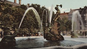 Stockholm: Fontanen "Tors Fiske" (renkli fotoğraf)
