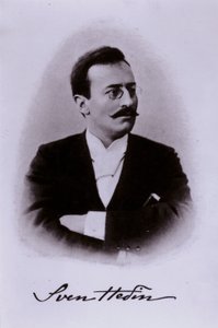 Sven Hedin, İsveçli kaşif (s / b fotoğraf)