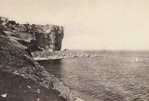 İsveç: Gotland, Visby, Hogklint (s / b fotoğraf)