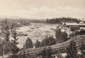 İsveç: Jamtland, Eggforsen (s / b fotoğraf)
