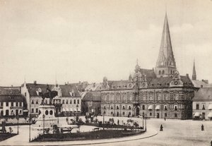 İsveç: Skane, Malmö, Stortorget Och Radhuset (s / b fotoğraf)