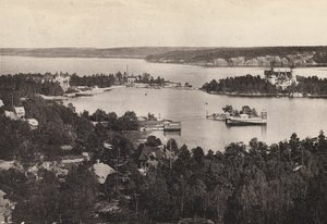 Sverige / İsveç: Stockholms Omgifningar, Saltsjobaden (s / b fotoğraf)
