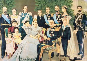 Oscar II ve ailesi, 1890 dolayları