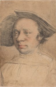 Geniş Kenarlı Şapkalı Bir Adamın Portresi by Swiss 16th Century after Hans Holbein the Younger