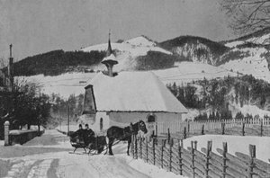 Bir Charmey, Gruyere (s/b fotoğraf) by Swiss Photographer