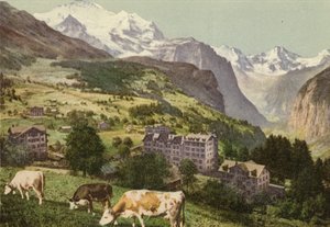 Bernese Oberland: Wengen (renkli fotoğraf) by Swiss Photographer
