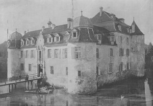 Chateau de Bottmingen, pres Bale (s/b fotoğraf) by Swiss Photographer