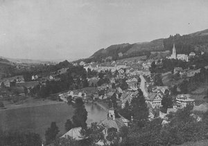 Lichtensteig, Toggenbourg, Canton de Saint-Gall (s/b fotoğraf) by Swiss Photographer