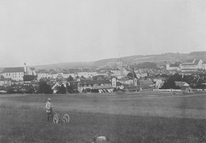 Porrentruy, Genel Görünüm (s/b fotoğraf) by Swiss Photographer