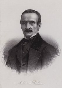 Alexandre Calame, İsviçreli manzara ressamı (gravür) by Swiss School
