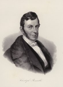 Christoph Bernoulli, İsviçreli doğa bilimci ve ekonomist (gravür) by Swiss School