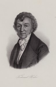 Ferdinand Huber, İsviçreli besteci (gravür) by Swiss School
