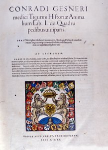 Conrad Gesner tarafından yazılan 