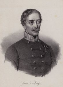 Heinrich Hentzi von Arthurm, Avusturya İmparatorluğu ordusunda Macar generali (gravür)