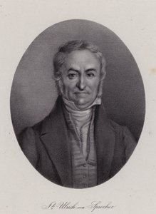 Jakob Ulrich Sprecher von Bernegg, İsviçreli politikacı (gravür) by Swiss School