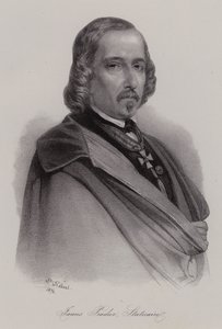James Pradier, İsviçre doğumlu Fransız heykeltıraş (gravür) by Swiss School