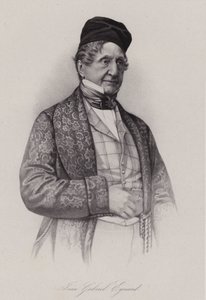 Jean-Gabriel Eynard, İsviçreli bankacı (gravür) by Swiss School