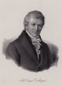 Johann Caspar Zellweger, İsviçreli tekstil girişimcisi ve hayırsever (gravür) by Swiss School