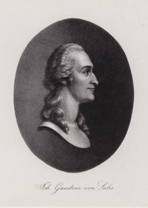 Johann Gaudenz von Salis-Seewis, İsviçreli şair (gravür) by Swiss School