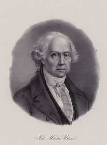 Johann Martin Usteri, İsviçreli şair (gravür) by Swiss School