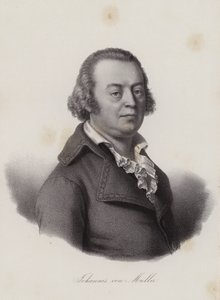 Johannes von Muller, İsviçreli tarihçi (gravür) by Swiss School