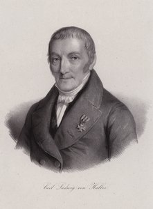 Karl Ludwig von Haller, İsviçreli hukukçu (gravür) by Swiss School