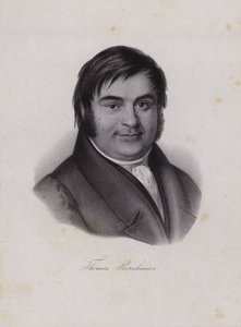 Thomas Bornhauser, İsviçreli ilahiyatçı (gravür) by Swiss School