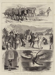 Lewes, Sussex yakınlarındaki Eski İnsanlar ve Modalar