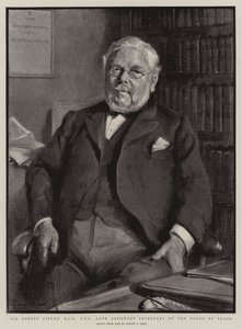 Sir Robert Giffen, KCB, FRS, Ticaret Kurulu Müsteşar Yardımcısı by Sydney Prior Hall