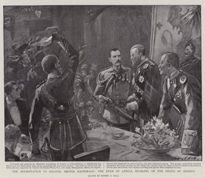 Atholl Dükü Albay Hector MacDonald'a Onur Kılıcını büken Sunum by Sydney Prior Hall