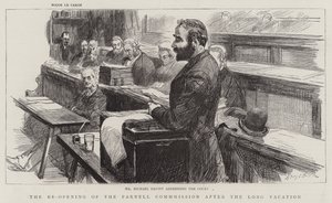 The Re-Opening of the Parnell Commission after the Long Vacation  by Sydney Prior Hall
