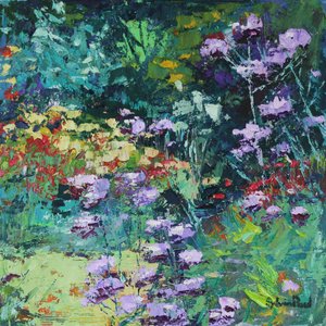 Summer Delight, 2021 (tuval üzerine yağlıboya) by Sylvia Paul