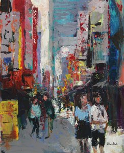Tokyo Alışveriş Merkezi, 2024 (akrilik) by Sylvia Paul