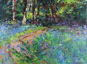 Woodland Wander, 2021 (tuval üzerine yağlıboya) by Sylvia Paul