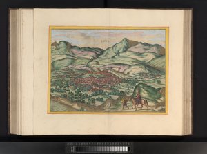 Malaga şehrinin görünümü Malaga (nesne üzerindeki başlık) by Symon Novelanus (possibly)