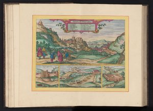 Gezicht op het Alhambra en de stad Granada by Symon Novelanus (possibly)