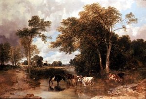 Ormanlık Nehir Manzarası by T.S. and Lee F.R. Cooper