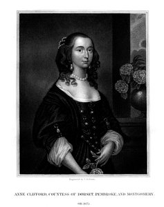 Lady Anne Clifford, Dorset Kontesi, Pembroke ve Montgomery, 1825.