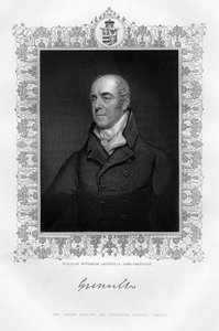 William Wyndham Grenville 1759-1834, 1. Baron Grenville, İngiliz politikacı, 19. yüzyıl.