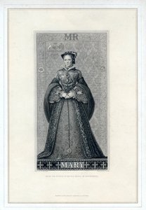 İngiltere Kraliçesi I. Mary, 19. yüzyıl.