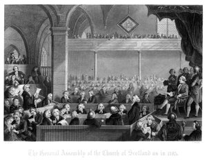 1783 yılında olduğu gibi İskoçya Kilisesi Genel Kurulu.