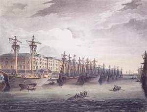 Batı Hindistan Rıhtımları by T. and Pugin A.C. Rowlandson