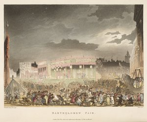 Bartholomew Fuarı by T. & Pugin A.C. (1762 1832) (after) Rowlandson
