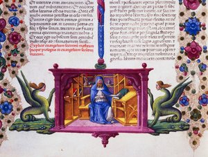 St Matthew the Evangelist, Cilt II f 148, v, Borso d