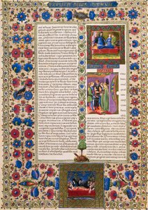 Taddeo Crivelli (1425-1479) ve diğerleri tarafından aydınlatılan Borso d