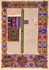 Taddeo Crivelli (1425-1479) ve diğerleri tarafından aydınlatılan Borso d