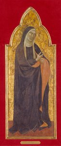 Yas Bakire (ahşap üzerine tempera ve altın) by Taddeo Gaddi