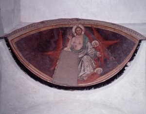 Zafer içinde Mesih (fresk by Taddeo di Bartolo
